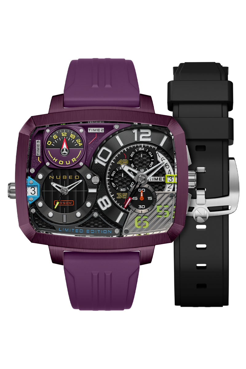 Odyssey Triple Time Zone Chronograph Limited Edition Metallic Purple