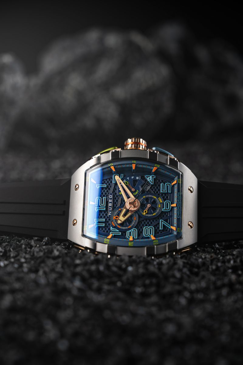 Magellan Retrograde Chrongoraph Asteroid Blue