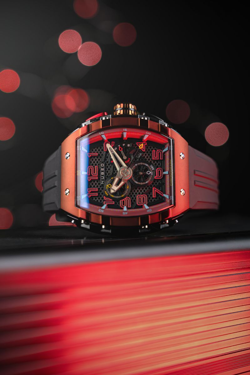 Magellan Retrograde Chrongoraph Crimson Red