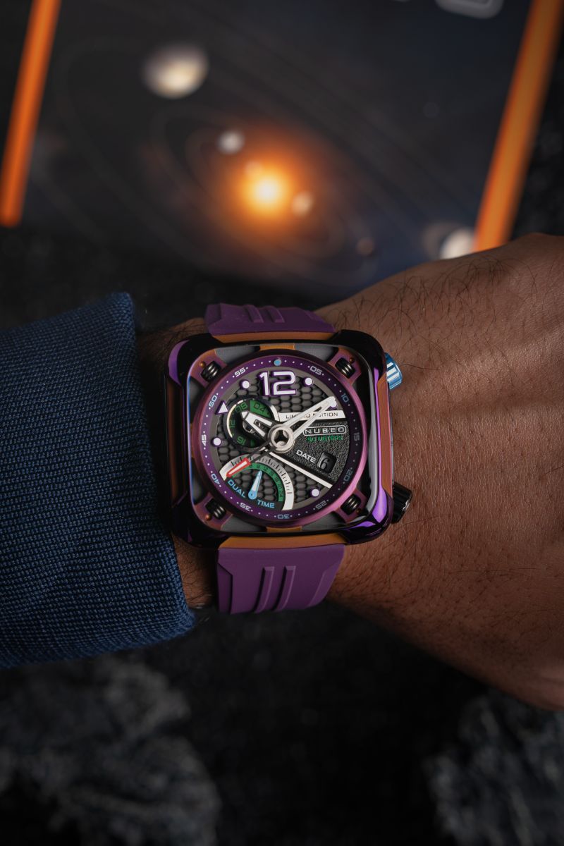Ecliptic Retrograde Dual Time Limited Edition Dark Violet
