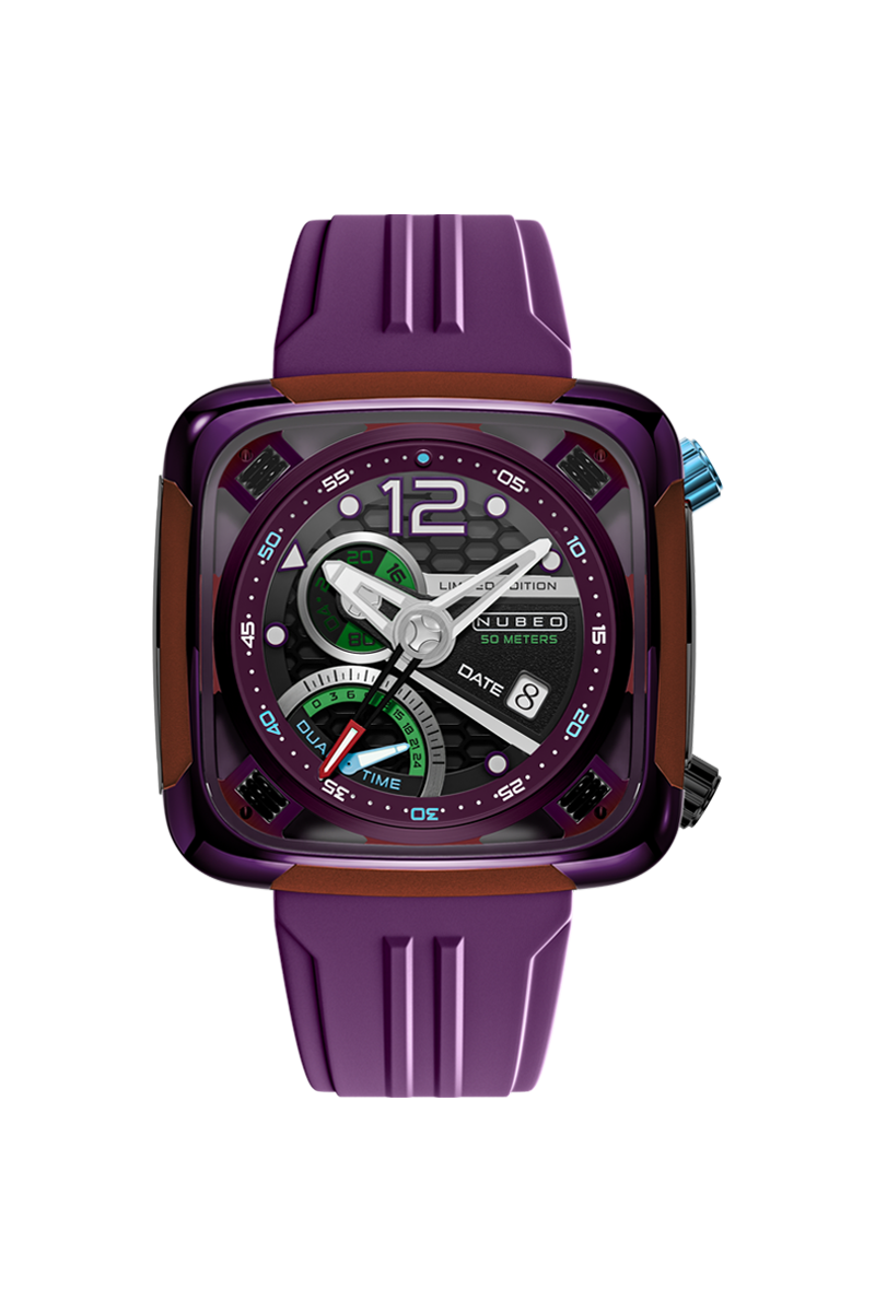 Ecliptic Retrograde Dual Time Limited Edition Dark Violet