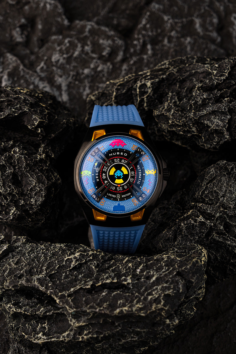 OAO Automatic Space Invaders Limited Edition Cosmic Blue