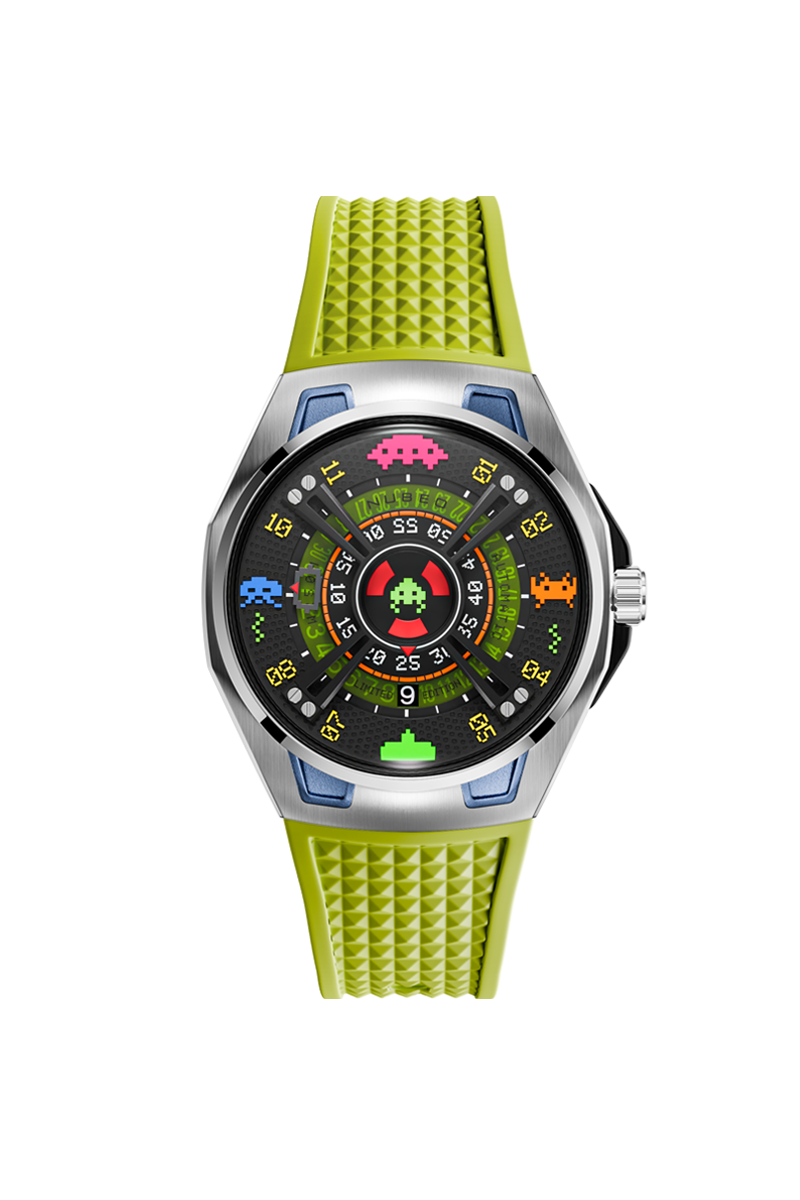 OAO Automatic Space Invaders Limited Edition Galaxy Green