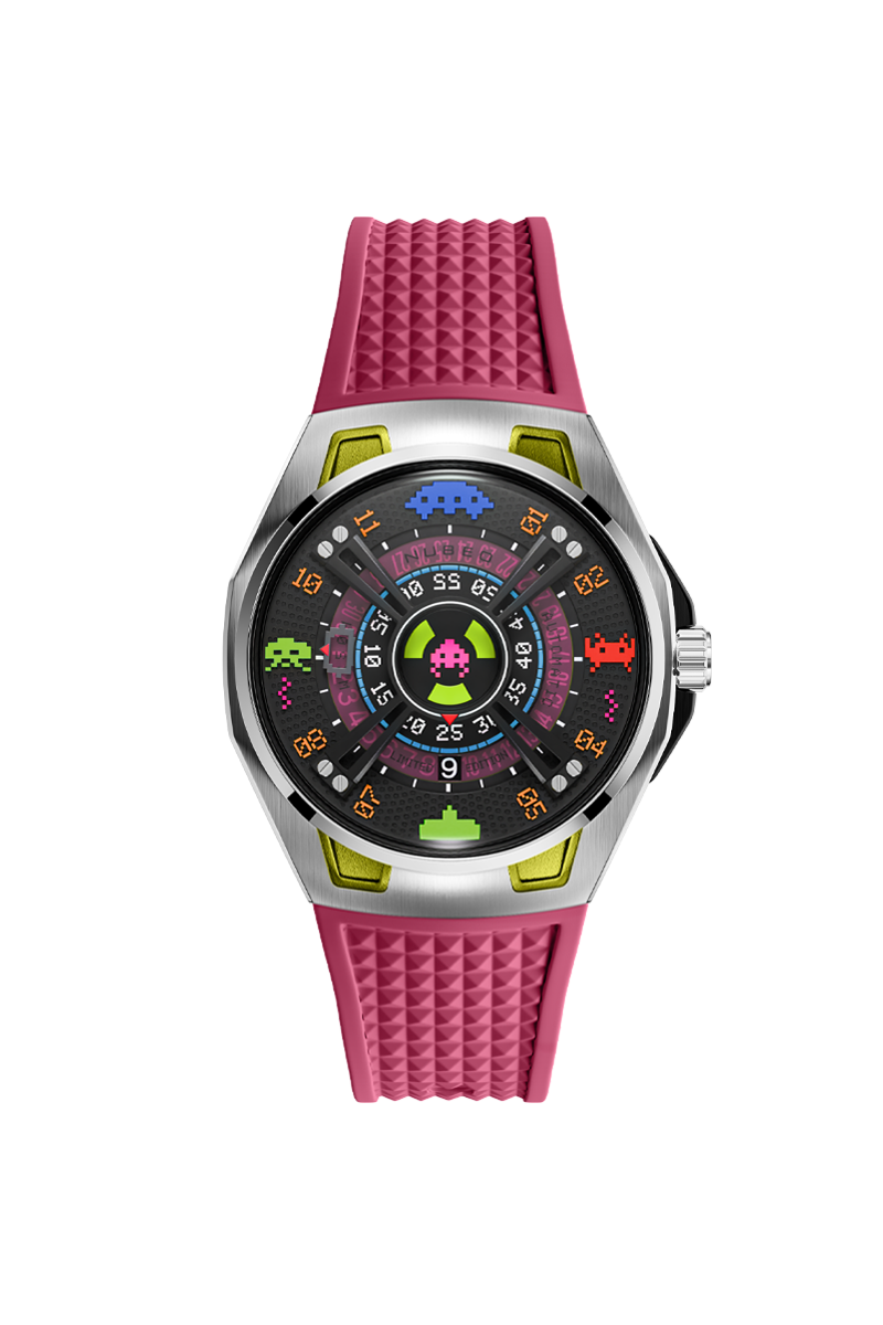 OAO Automatic Space Invaders Limited Edition Plasma Pink