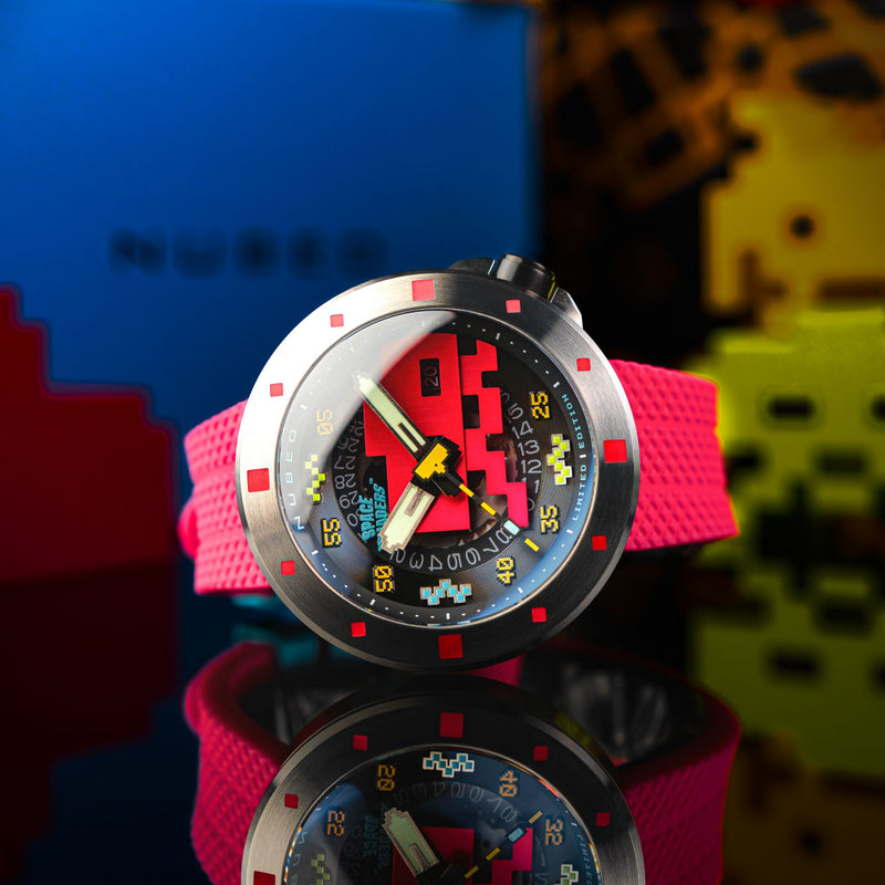 Cassini Automatic Space Invaders Limited Edition Plasma Pink