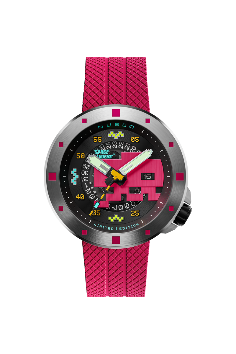 Cassini Automatic Space Invaders Limited Edition Plasma Pink
