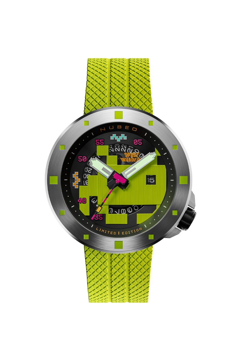 Cassini Automatic Space Invaders Limited Edition Laser Green