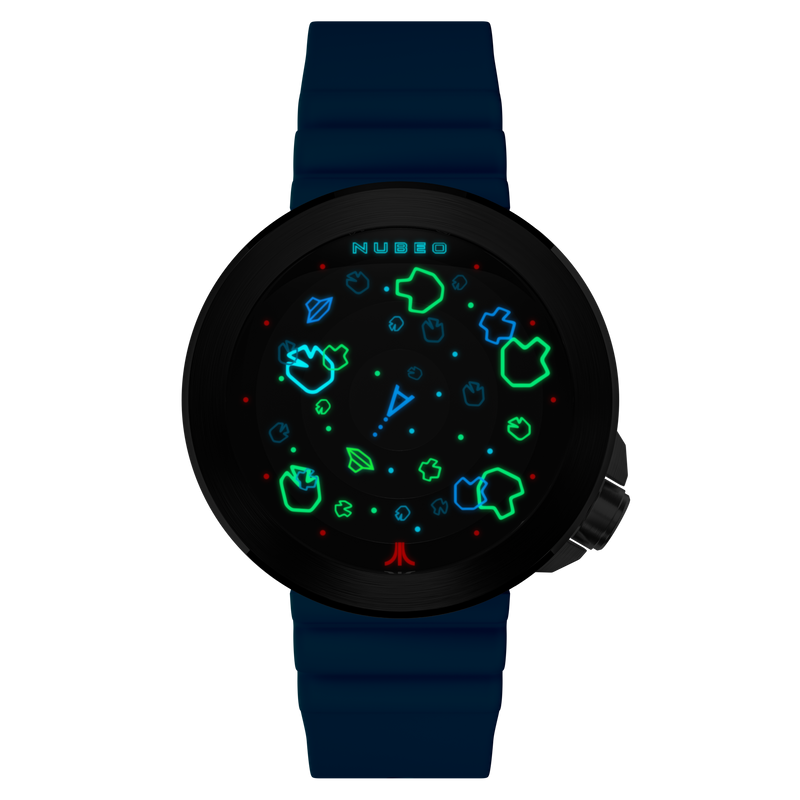 Ventana Automatic Atari Asteroids 45th Limited Edition Nebula Blue