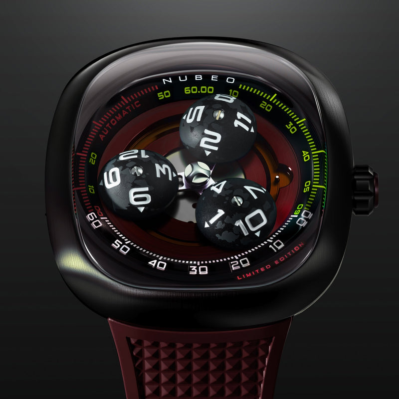 Tri-star Orbit Automatic Limited Edition Rocket Red