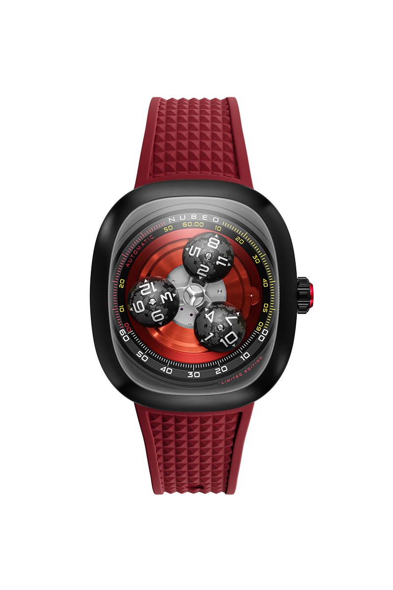 Tri-star Orbit Automatic Limited Edition Rocket Red
