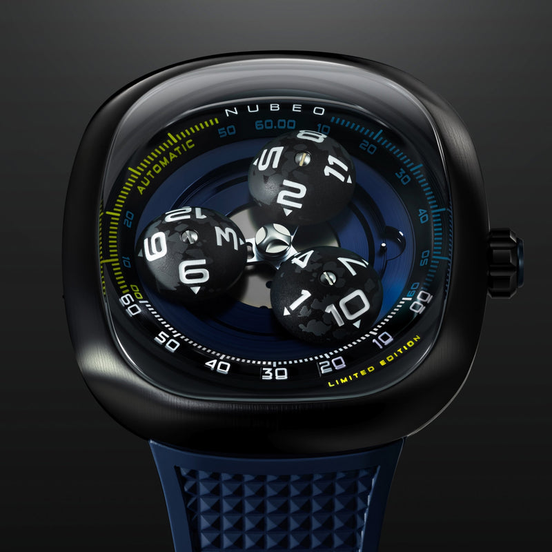 Tri-star Orbit Automatic Limited Edition Planetary Blue