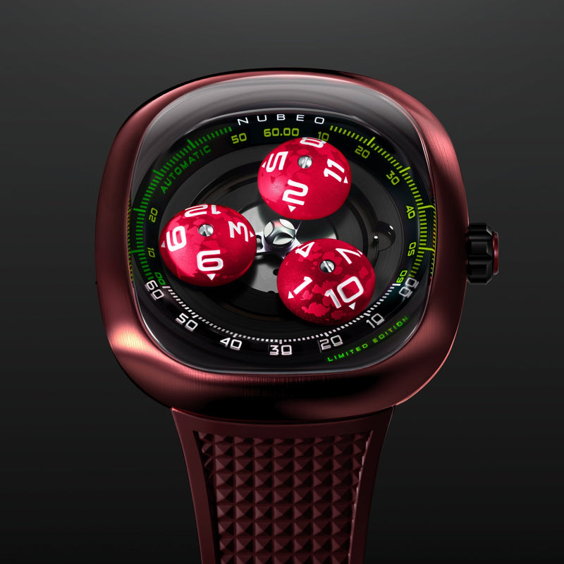 Tri-star Orbit Automatic Limited Edition Flame Red