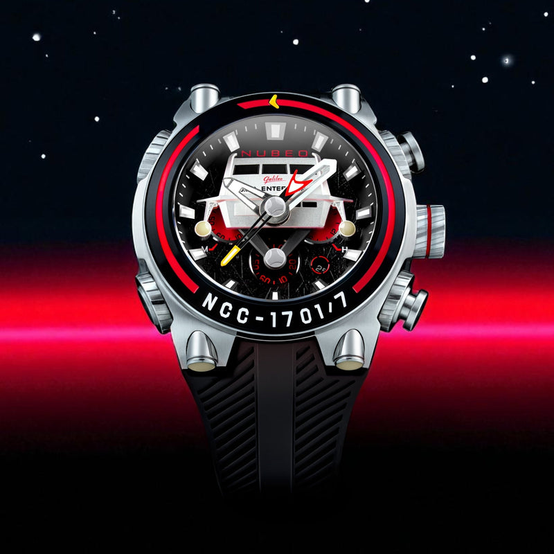 Deimos Chronograph Star Trek Galileo Limited Edition Starship Black
