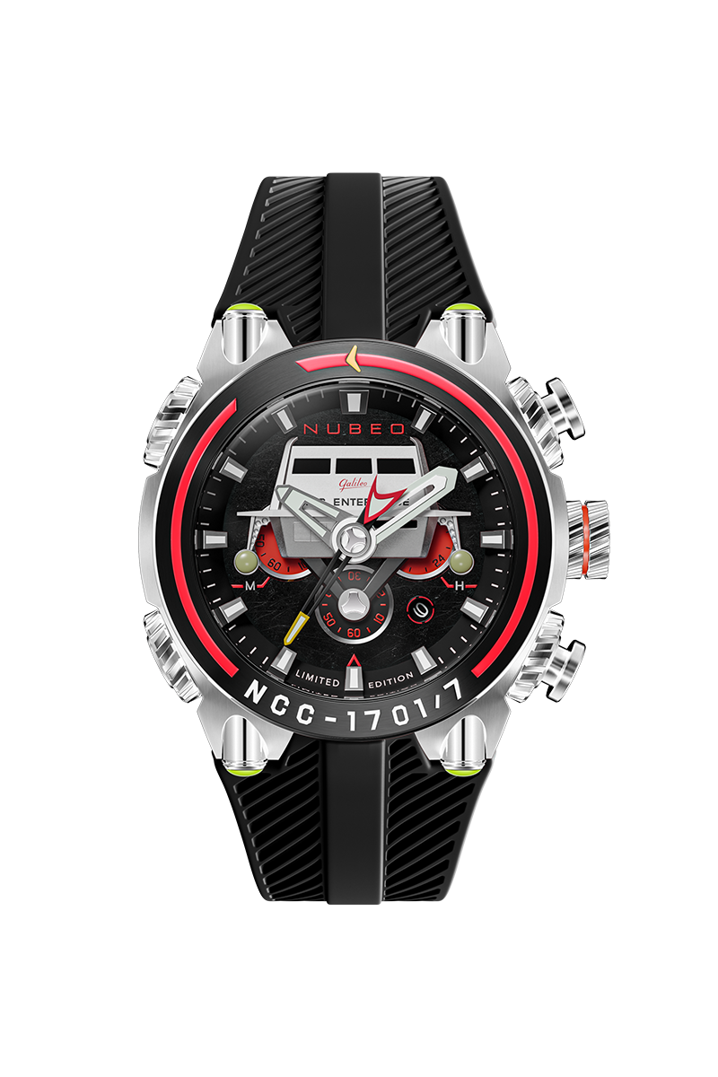 Deimos Chronograph Star Trek Galileo Limited Edition Starship Black