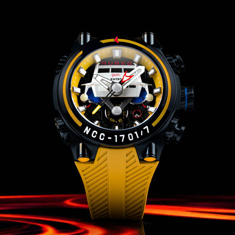 Deimos Chronograph Star Trek Galileo Limited Edition Starship Yellow