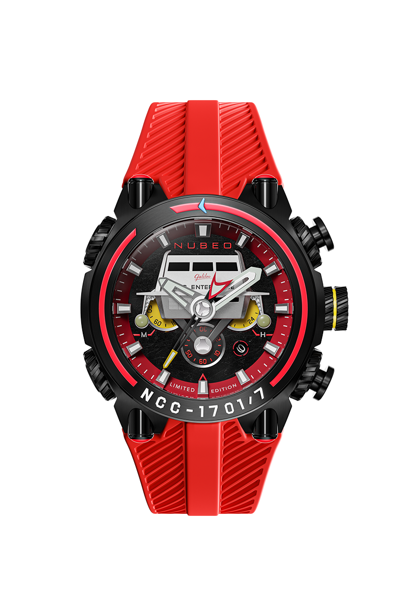 Deimos Chronograph Star Trek Galileo Limited Edition Starship Red