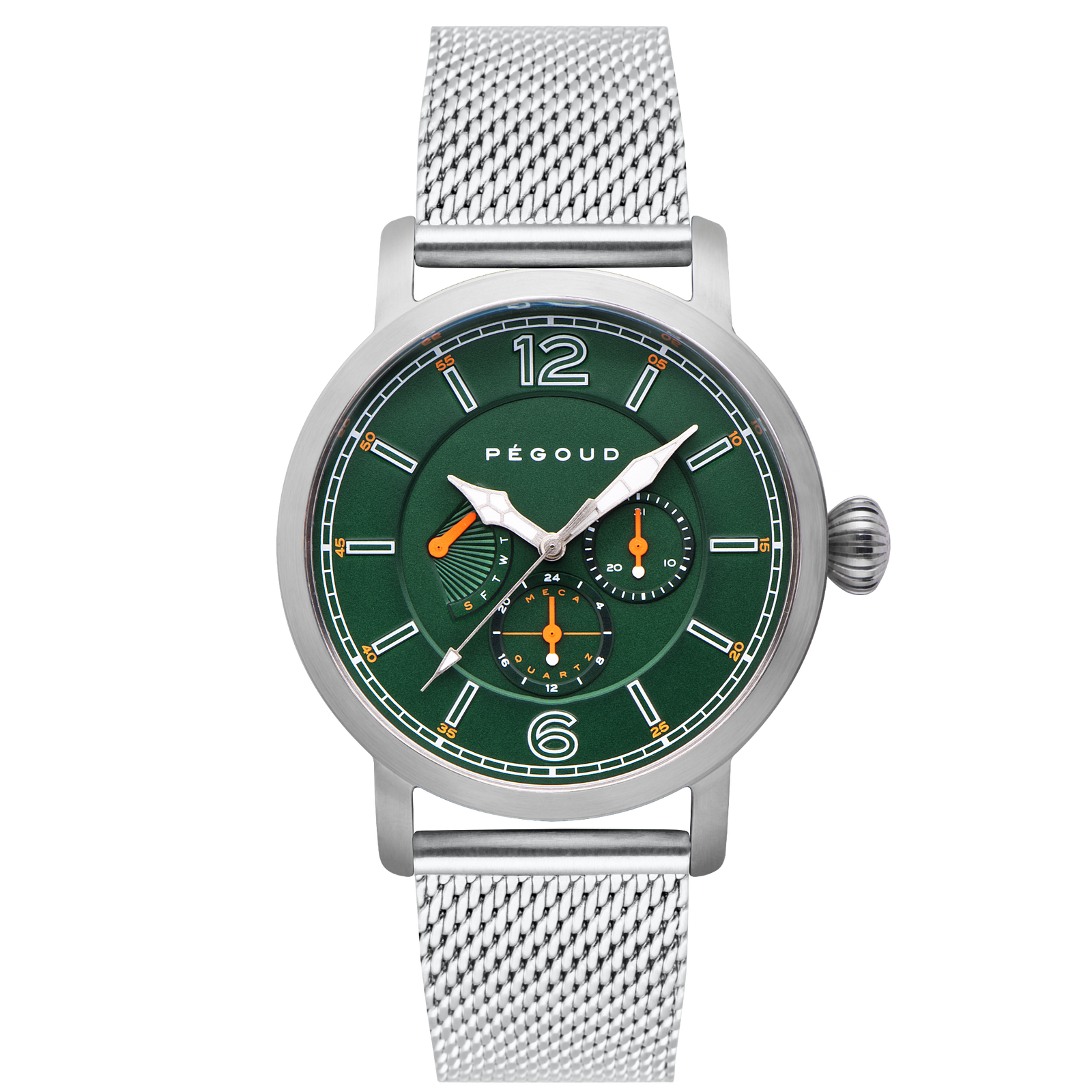 Première Retro Calendar Japan Meca-Quartz Green