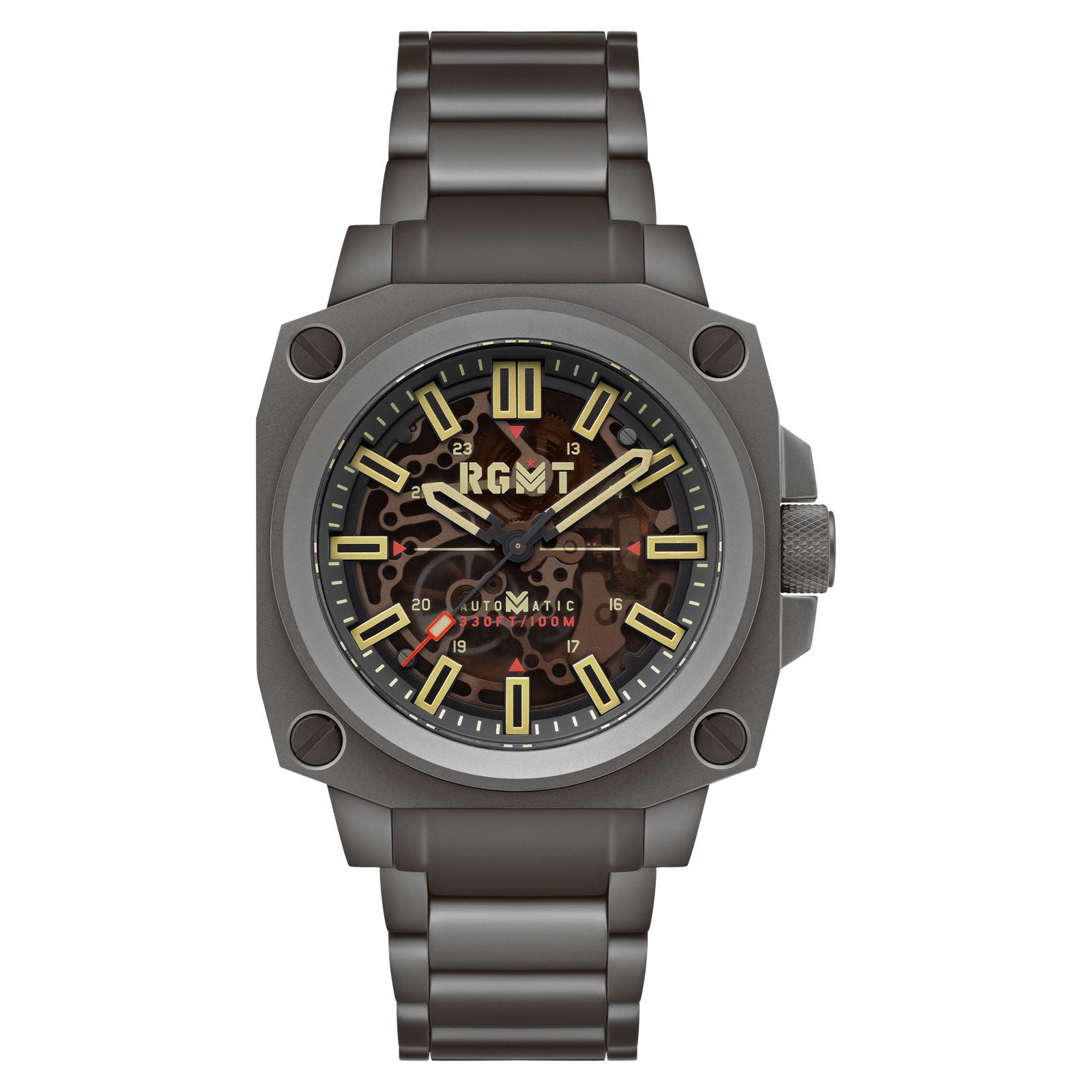Altimeter Skeleton Automatic Sandblast Black
