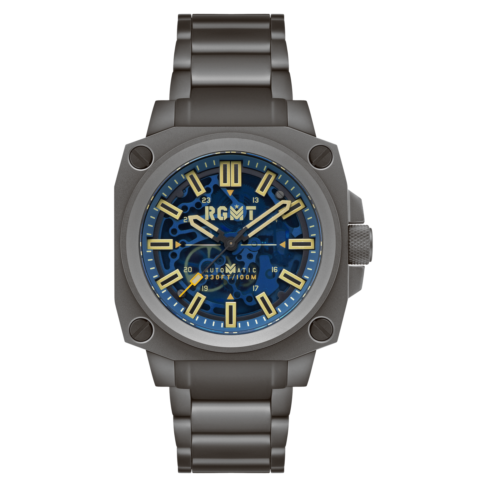 Altimeter Skeleton Automatic Sandblast Blue