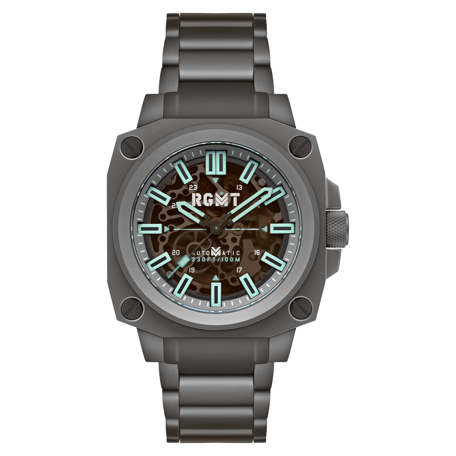 Altimeter Skeleton Automatic Sandblast Ice Blue