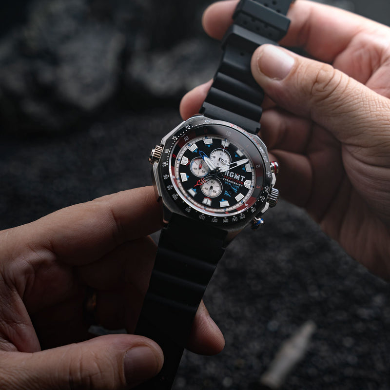 Capricorn Dual Time Chronograph Midnight Blaze