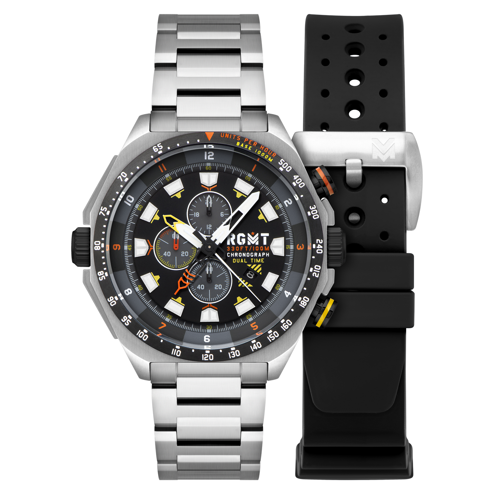 Capricorn Dual Time Chronograph Traffic Black