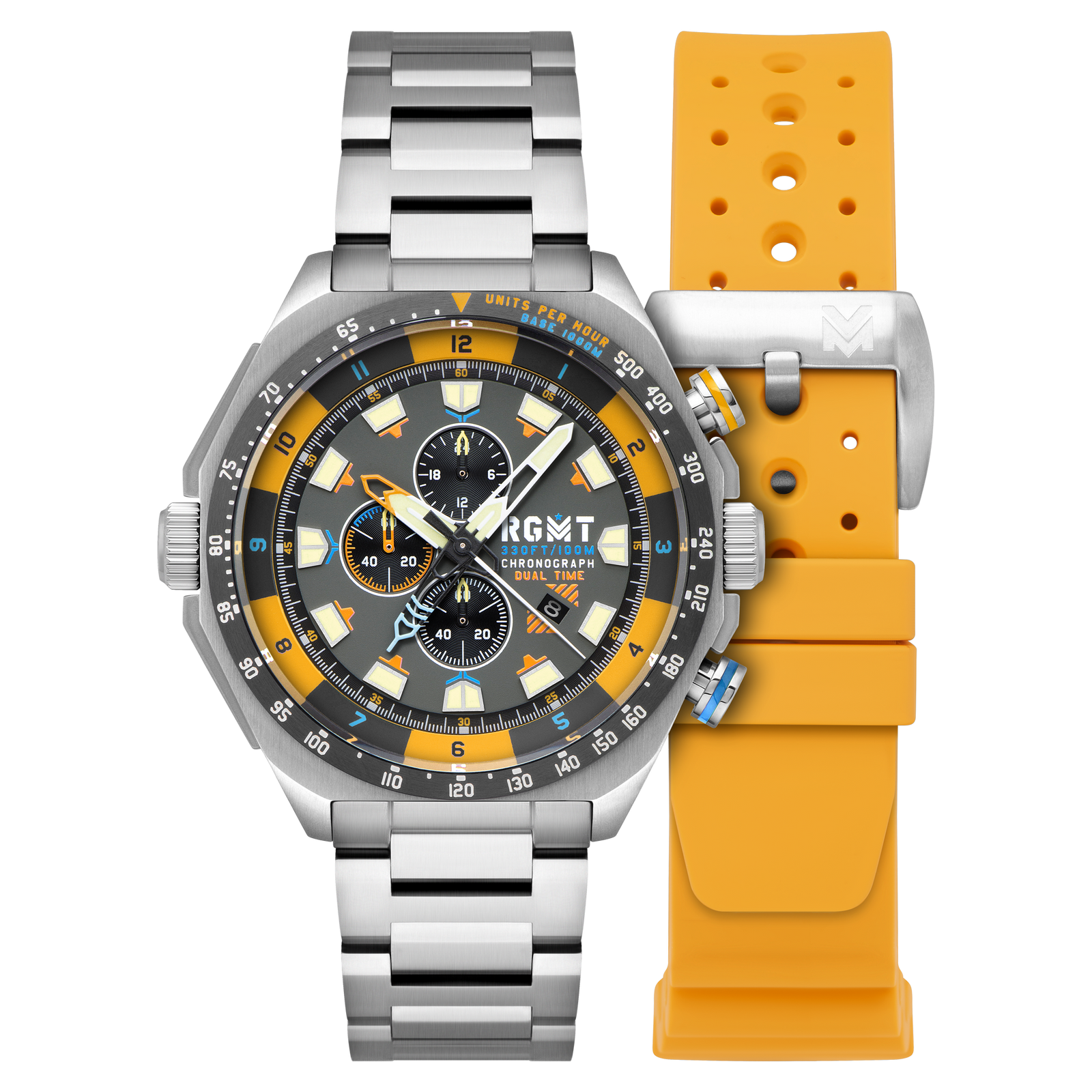 Capricorn Dual Time Chronograph Chromatic Grey