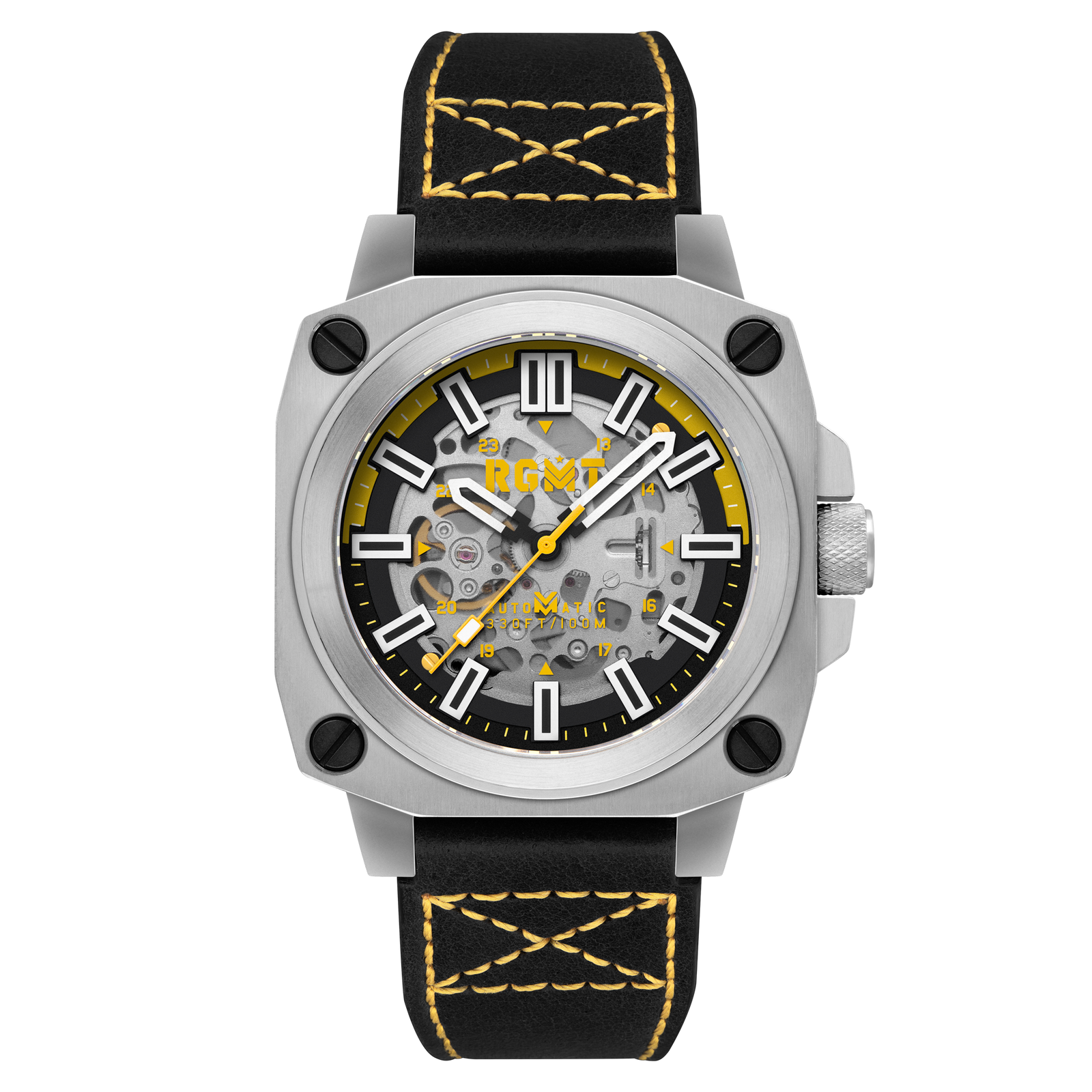 Altimeter Skeleton Automatic Ops Yellow