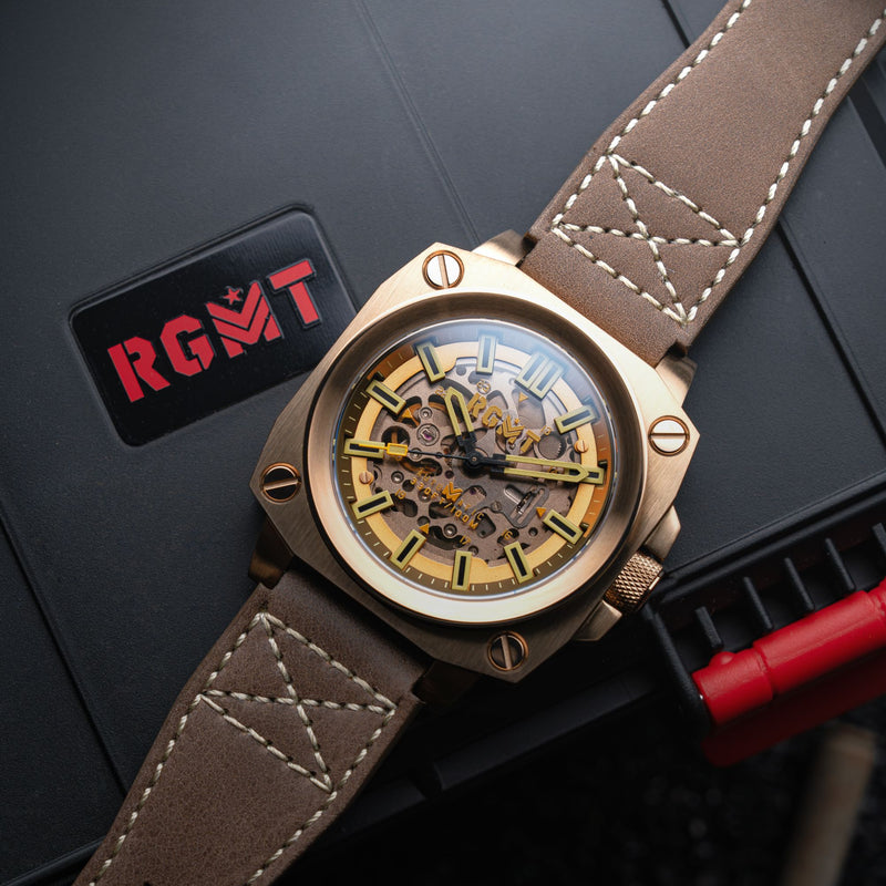 Altimeter Skeleton Automatic Khaki Brown