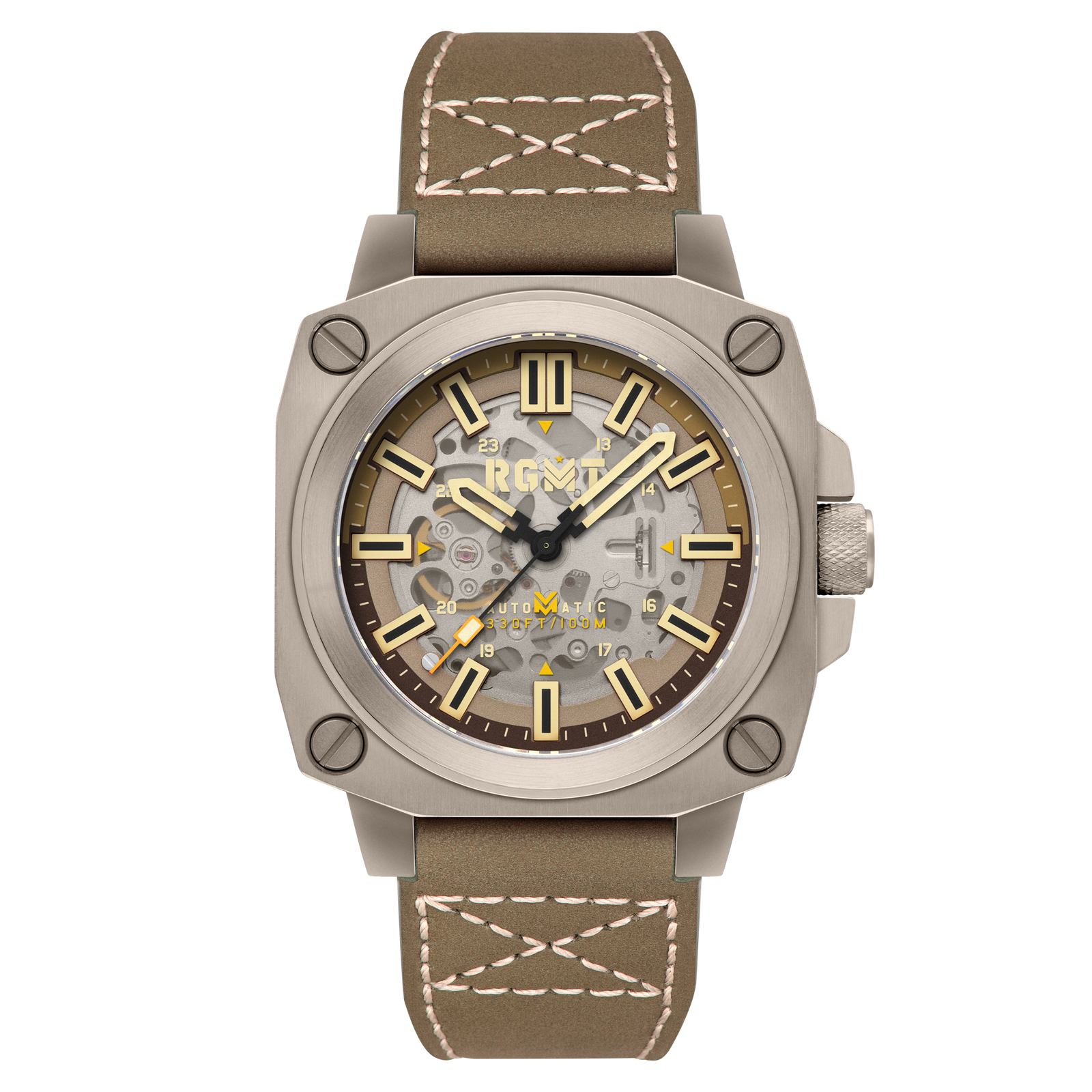 Altimeter Skeleton Automatic Khaki Brown