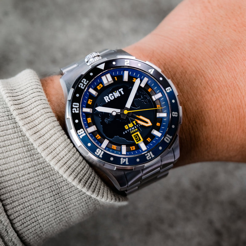 Globemaster GMT Automatic Mission Blue