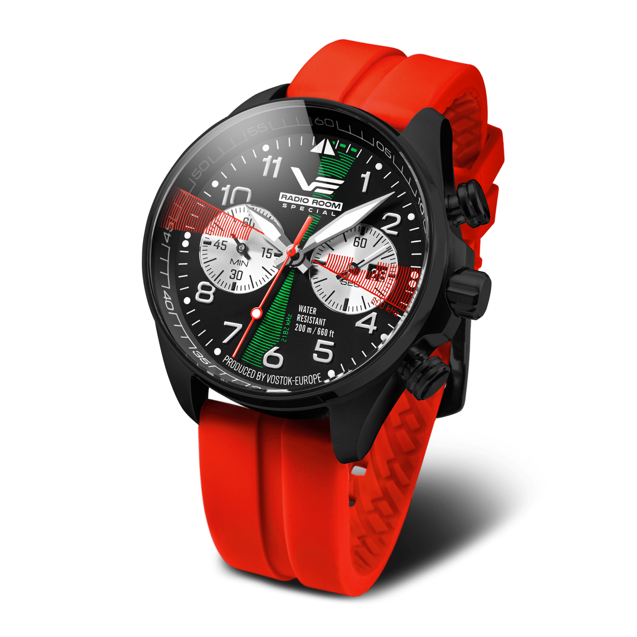 Vostok Europe Radio Room Quartz Chronograph Men's Watch 6S21/325C446-F