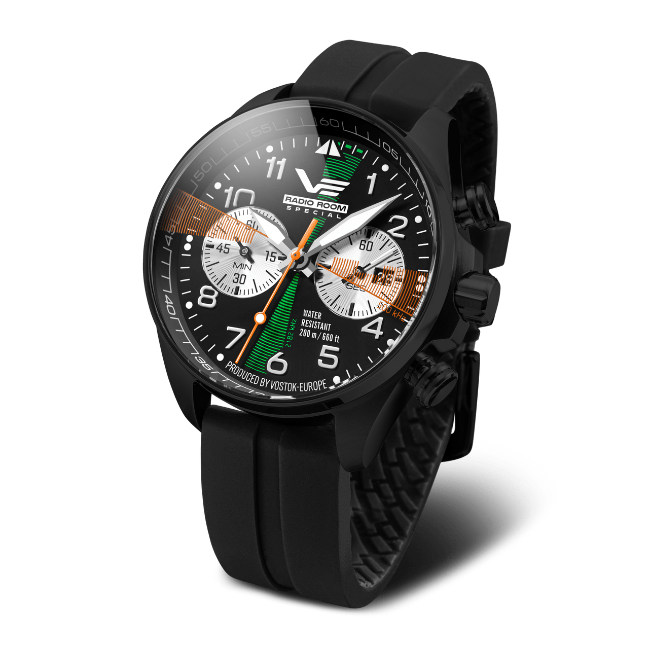 Vostok Europe Radio Room Quartz Chronograph Men's Watch 6S21/325C446-GB