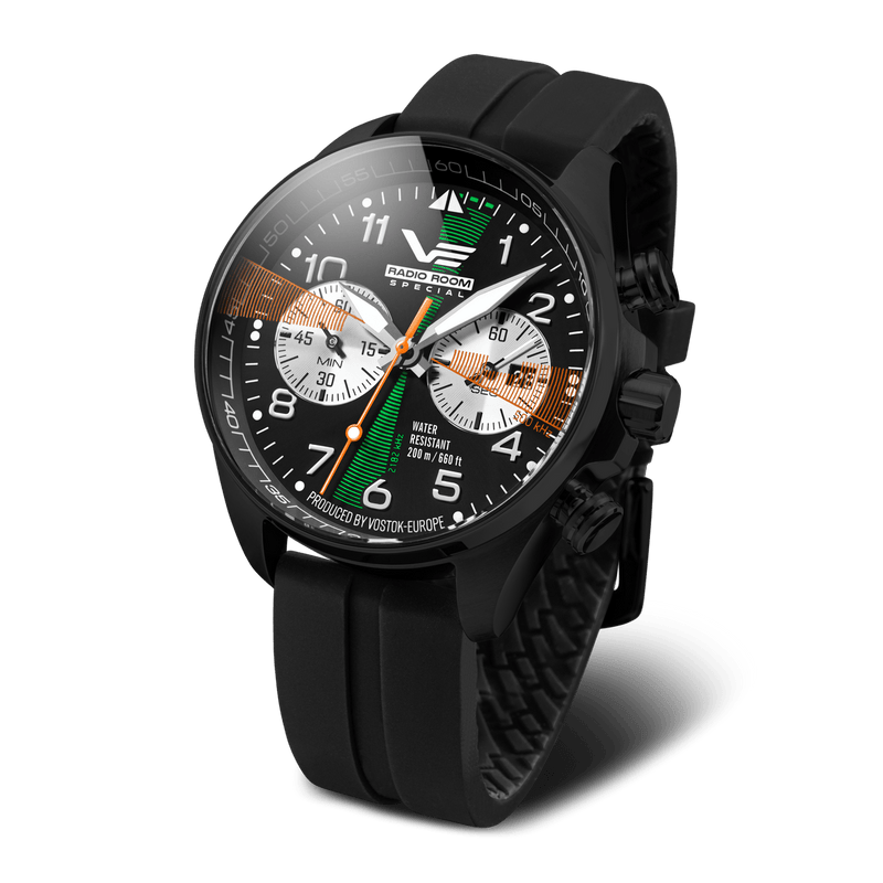 Vostok Europe Radio Room Quartz Chronograph Men's Watch 6S21/325C446-GB