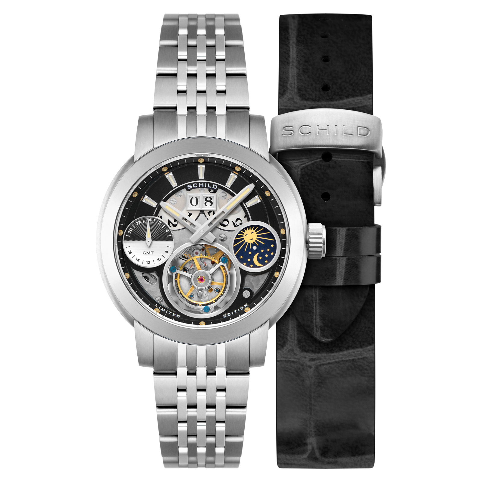 Heinrich GMT Tourbillon Limited Edition Raven Black