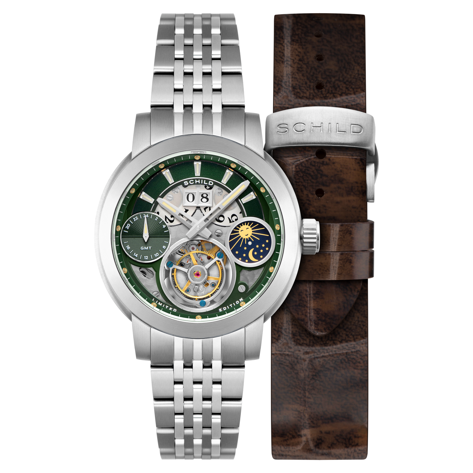 Heinrich GMT Tourbillon Limited Edition Jade Green