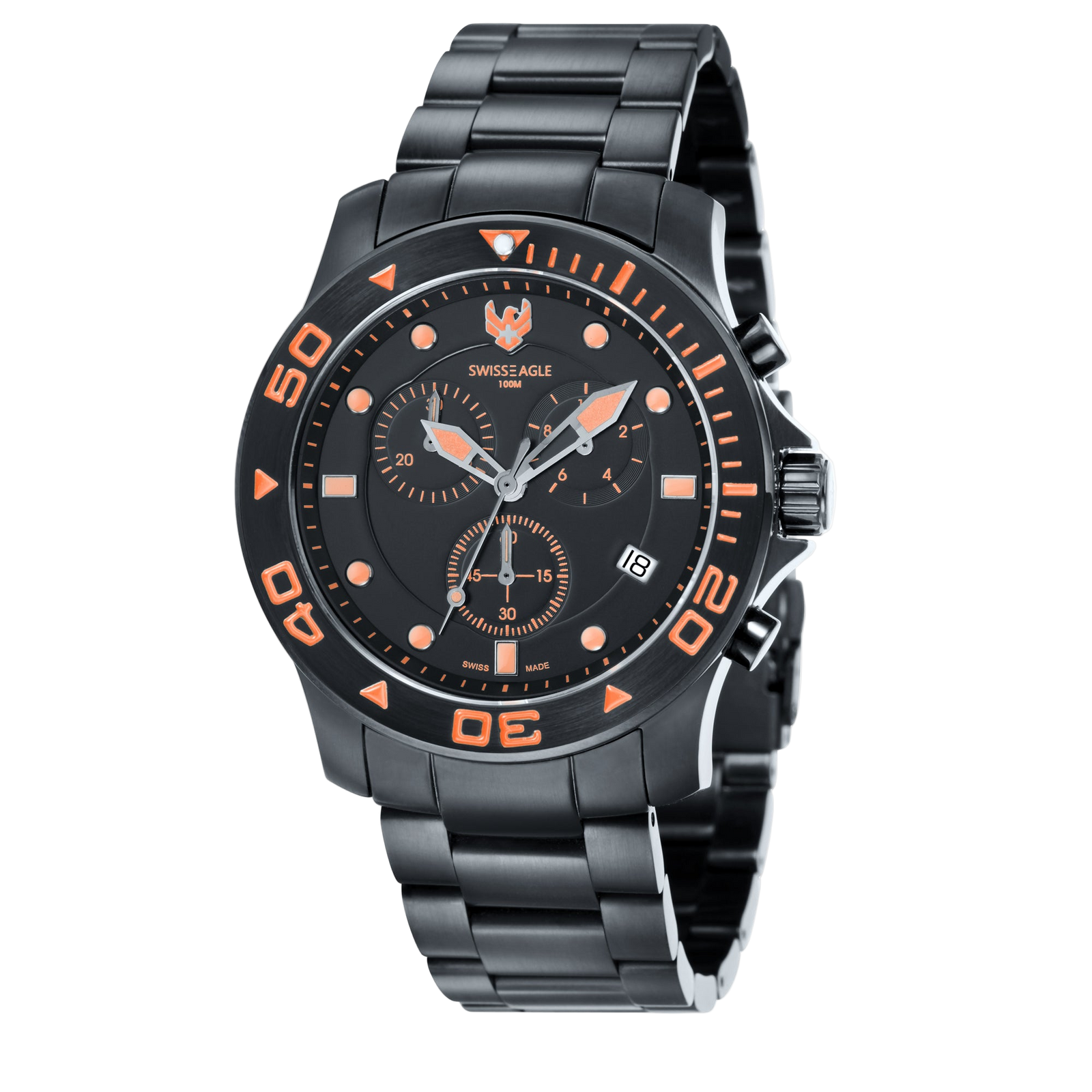 Sea Bridge Chronograph Orange Black