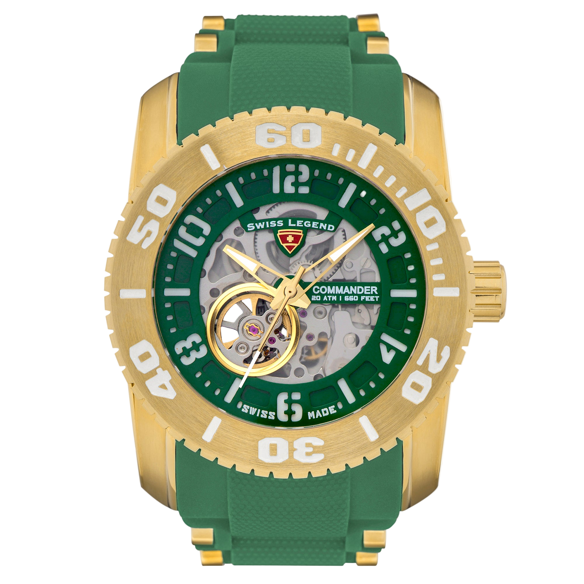 Commander-it10 Automatic Green SL-10068A-GM-08-YB