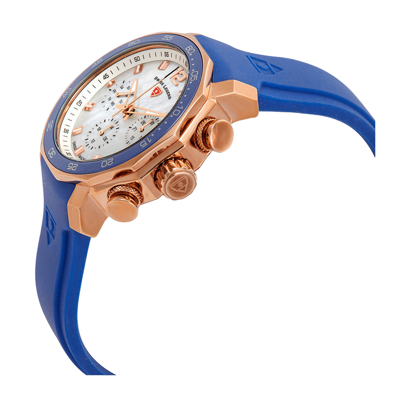 Blue Geneve - Ladies Quartz White