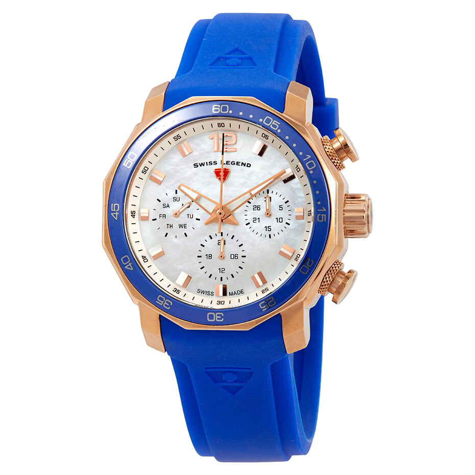 Blue Geneve - Ladies Quartz White