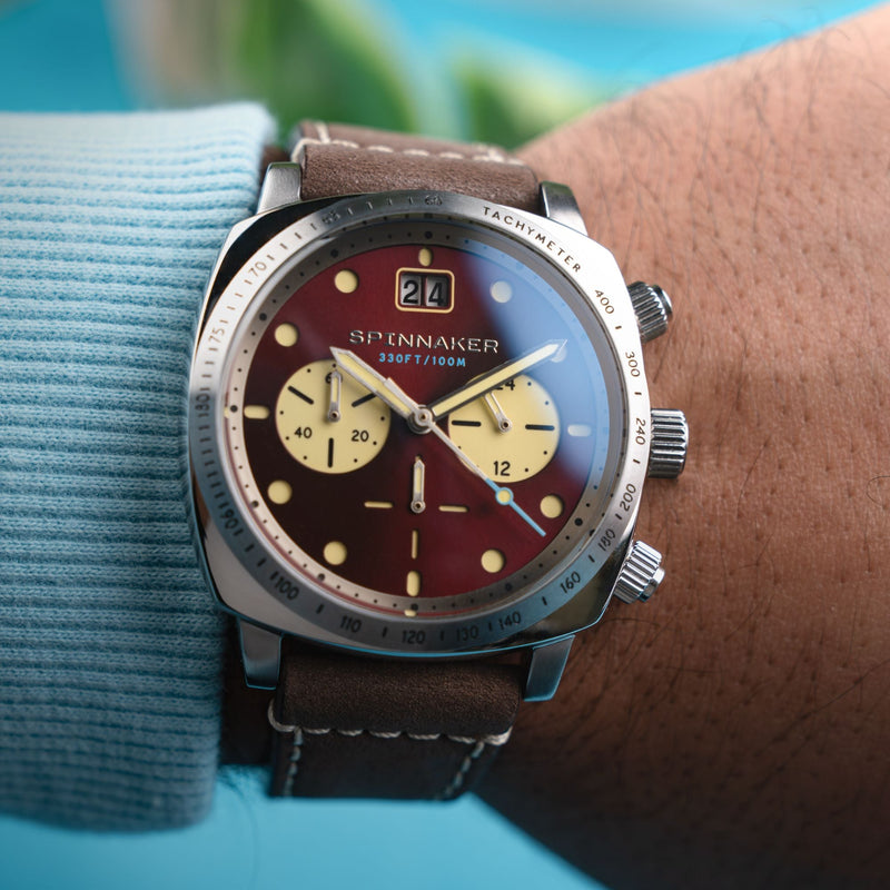 Hull Chronograph Burnt Maroon