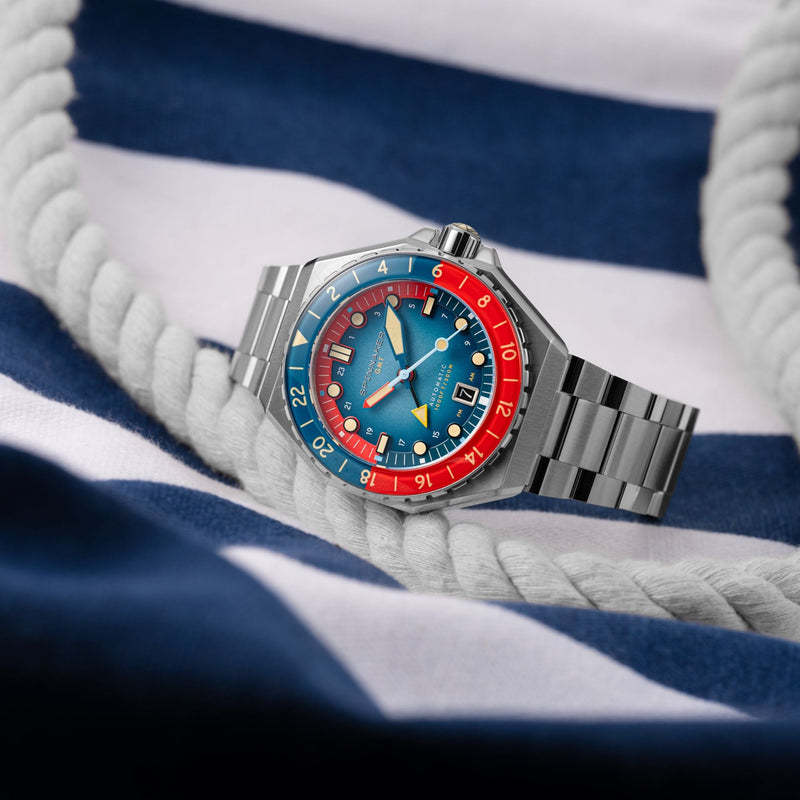 Dumas GMT Automatic Red Blue