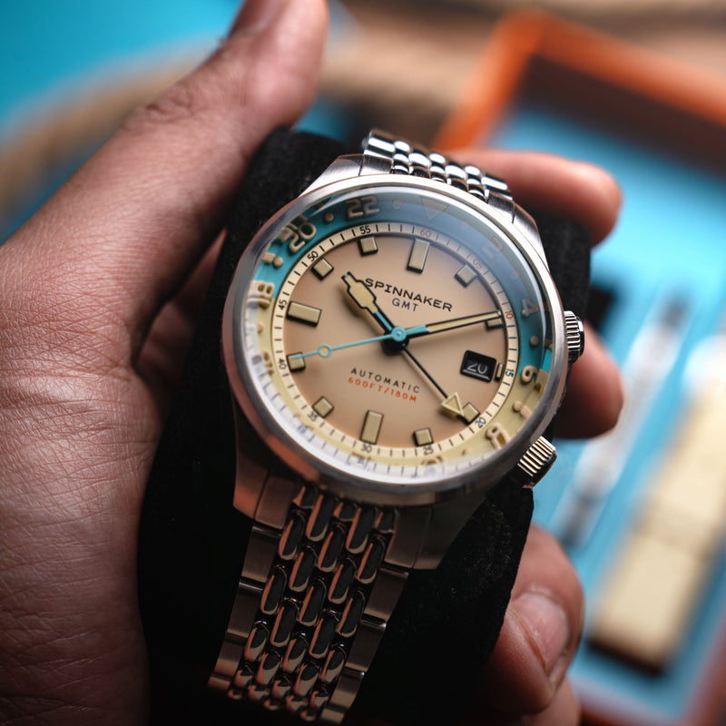 Bradner GMT Automatic Beige Linen