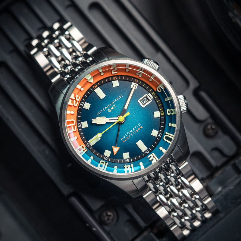 Bradner GMT Automatic Orange Blue