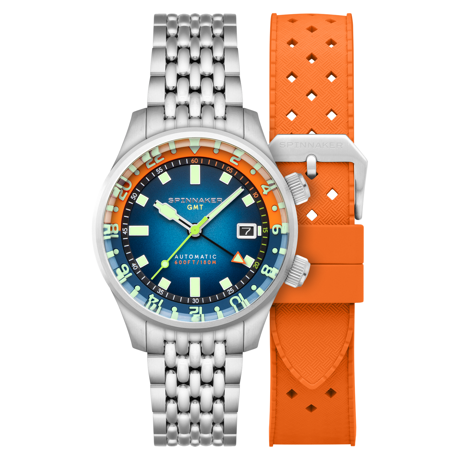 Bradner GMT Automatic Orange Blue