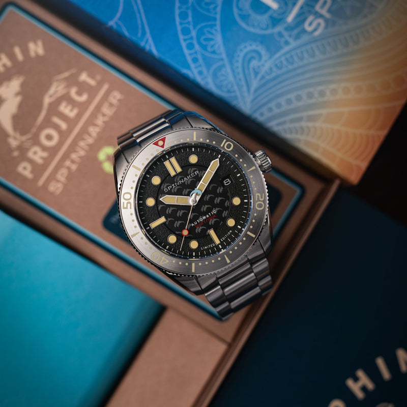 Croft Mid-Size Automatic Dolphin Project Limited Edition Ocean Black
