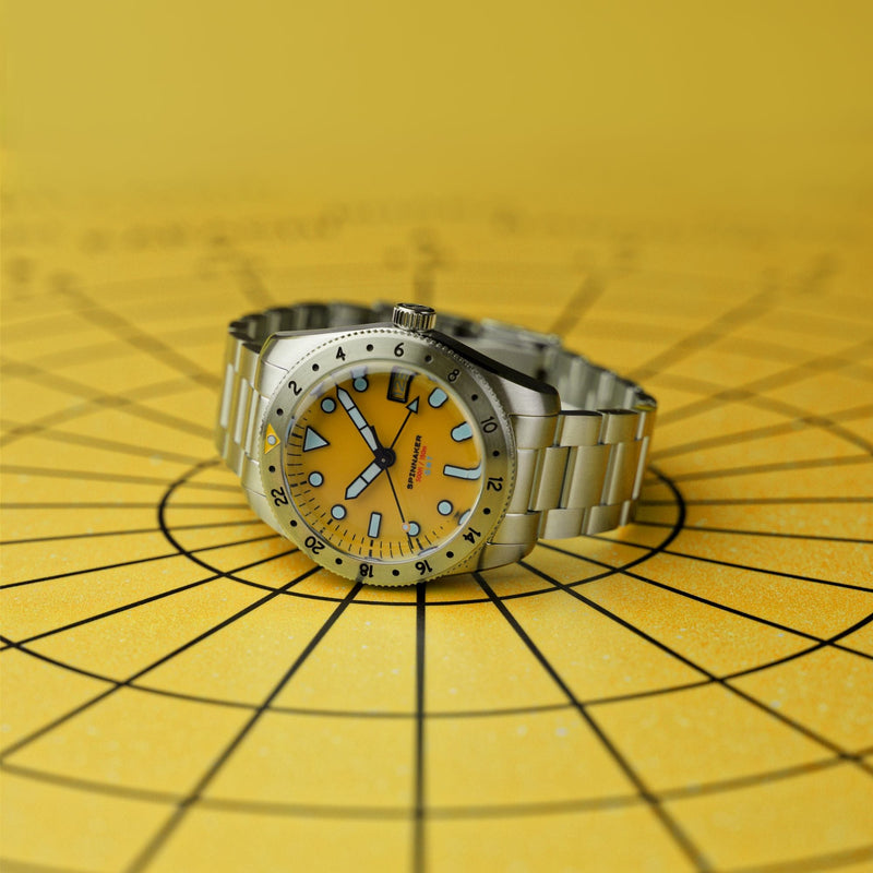 Croft 3912 GMT Automatic Limited Edition Dusk Yellow