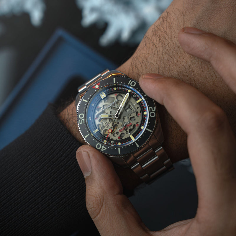 Croft 42 Skeleton Automatic Black Ceramic