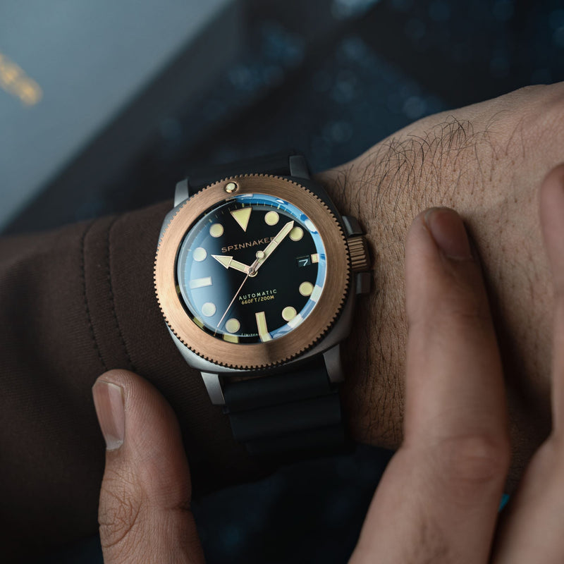 Hull Titanium Bronze Automatic Lapidary Limited Edition Black Onyx