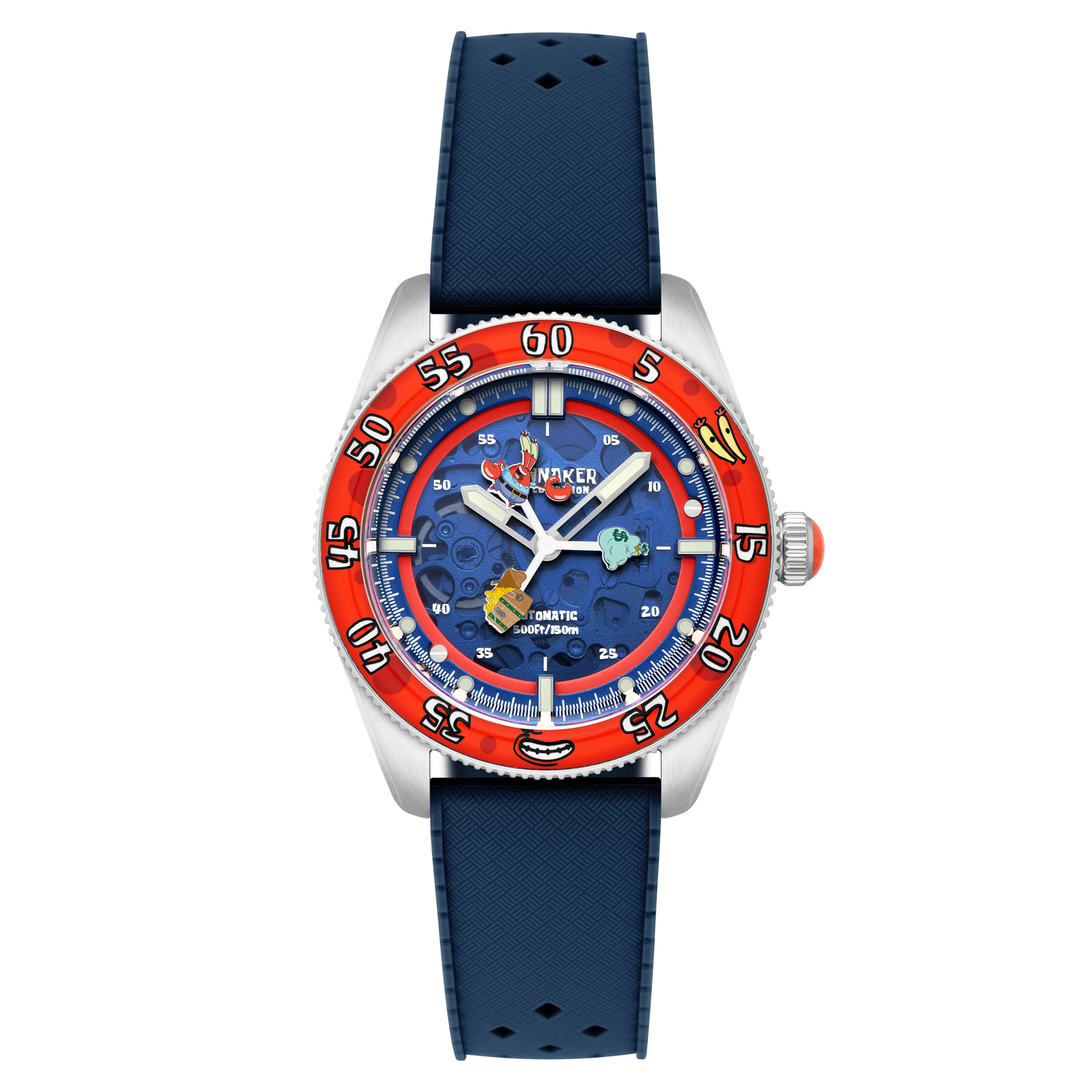 Croft Mid-size Skeleton Automatic SpongeBob SquarePants Peek-a-boo Limited Edition Dollar Diver